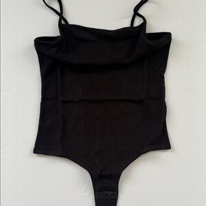 Madewell Ribbed Spaghetti-Strap Thong Bodysuit